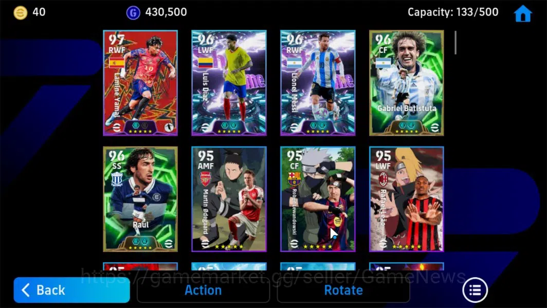 eFootball Accounts Android|Epic Gabriel Batistuta,Raul,Mikael Silvest image 5