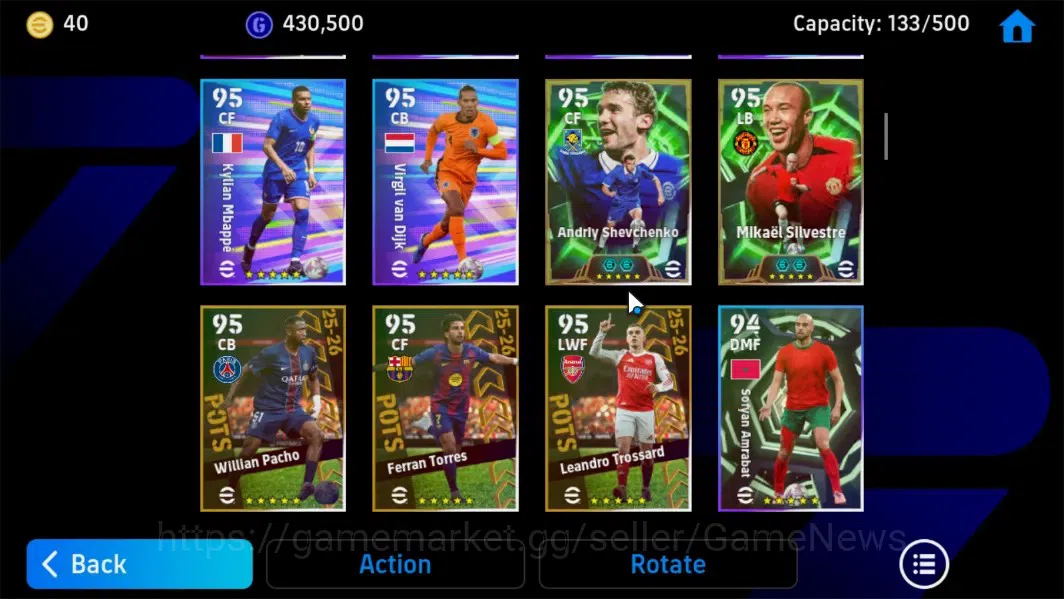 eFootball Accounts Android|Epic Gabriel Batistuta,Raul,Mikael Silvest image 7