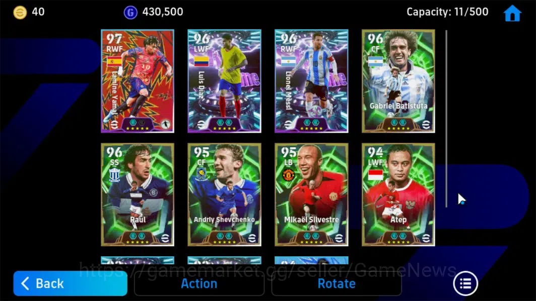 eFootball Accounts Android|Epic Gabriel Batistuta,Raul,Mikael Silvest image 8