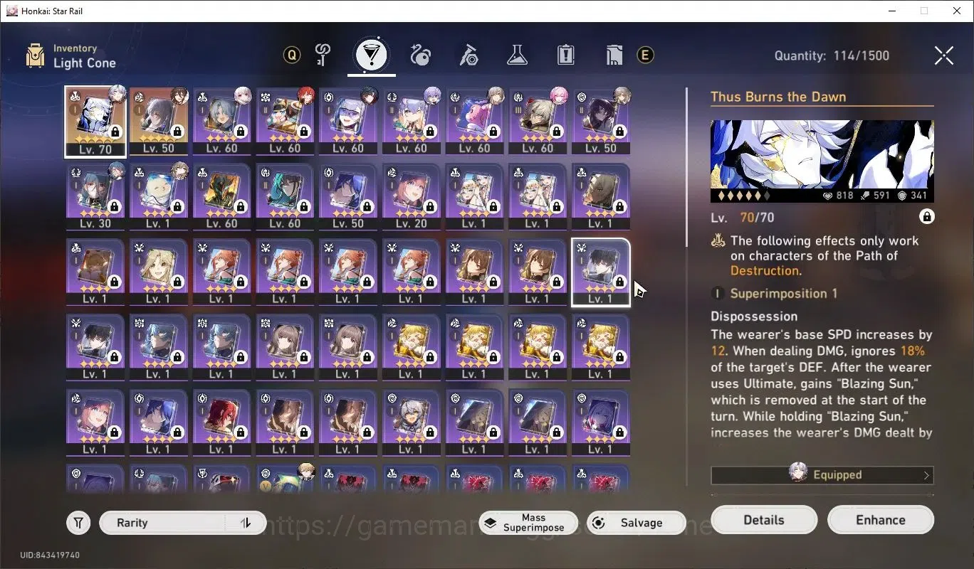 Honkai Star Rail Accounts Others ASIA|TL63|12x Lim|Acheron|Sparkle|Seele|Huohuo|Mortenax Blade+Sign LC|TakeMail(HSR720Z) 8