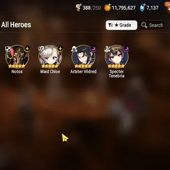 Epic Seven Accounts High-End GLOBAL Verif|New Era| 4 ML (NOTOS,AB Vildred,Maid Chloe,etc)+Vildred,Etc|AUTO B|53K Stigma+7K