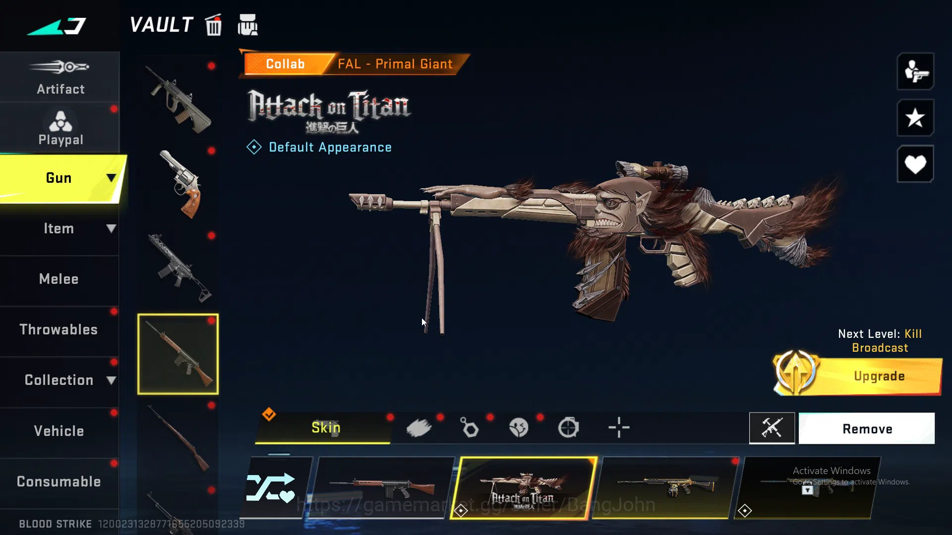 Blood Strike Accounts ASIA|COLLAB=KAG-6|ULTRA=ORIGIN-12,M4A1 AND 9 SKIN  image 14