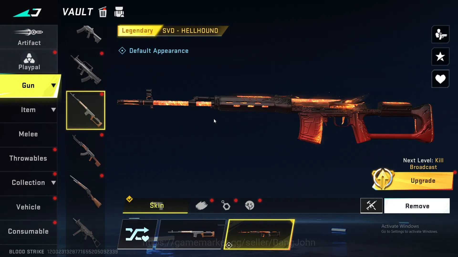 Blood Strike Accounts ASIA|COLLAB=KAG-6|ULTRA=ORIGIN-12,M4A1 AND 9 SKIN  image 16