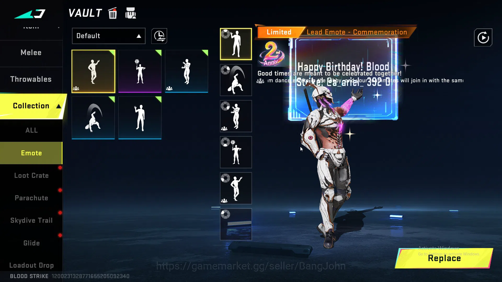 Blood Strike Accounts ASIA|COLLAB=KAG-6|ULTRA=ORIGIN-12,M4A1 AND 9 SKIN  image 19