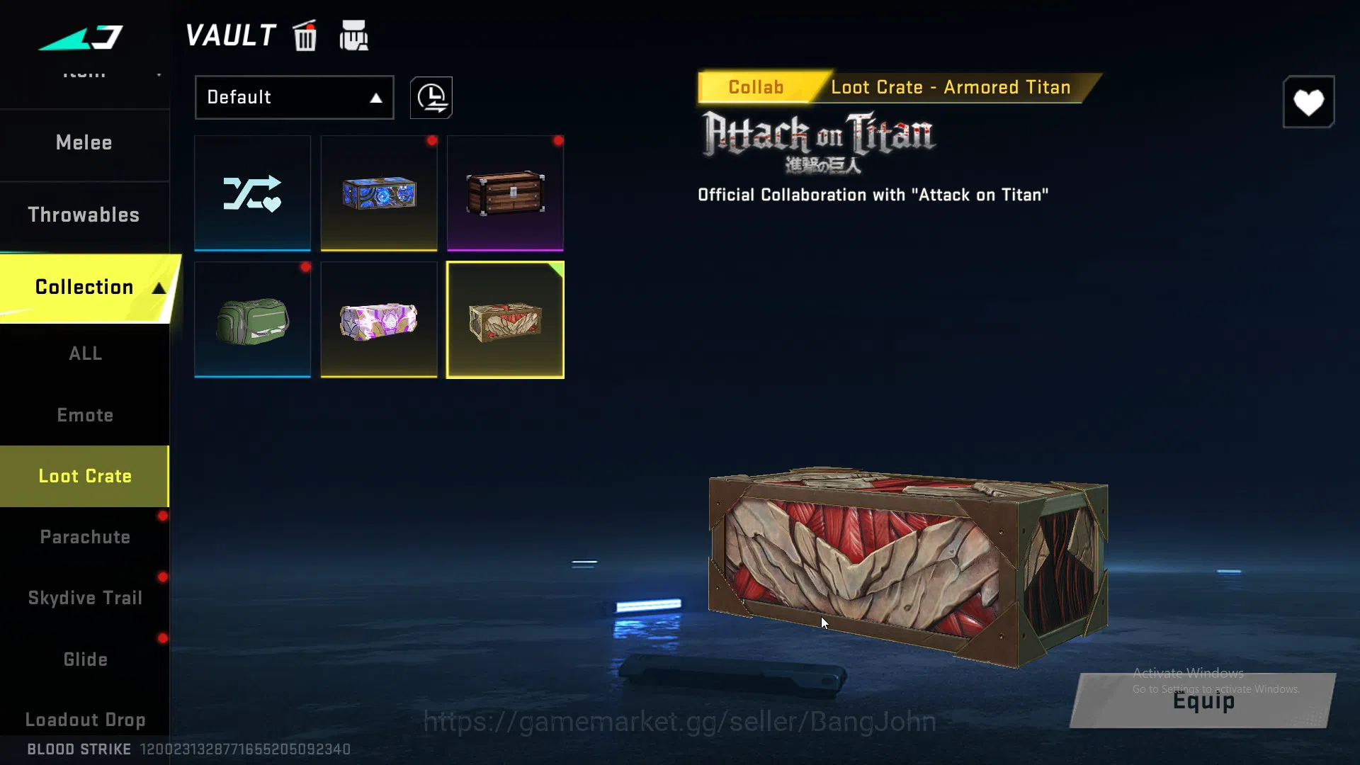 Blood Strike Accounts ASIA|COLLAB=KAG-6|ULTRA=ORIGIN-12,M4A1 AND 9 SKIN  image 20