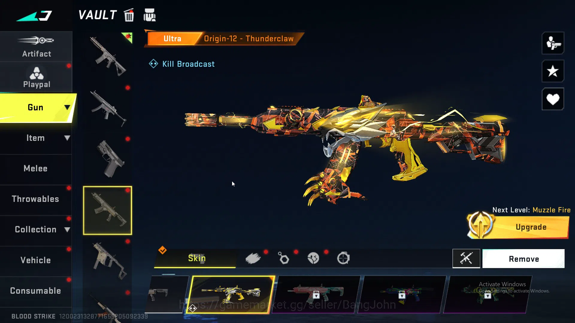 Blood Strike Accounts ASIA|COLLAB=KAG-6|ULTRA=ORIGIN-12,M4A1 AND 9 SKIN  image 4