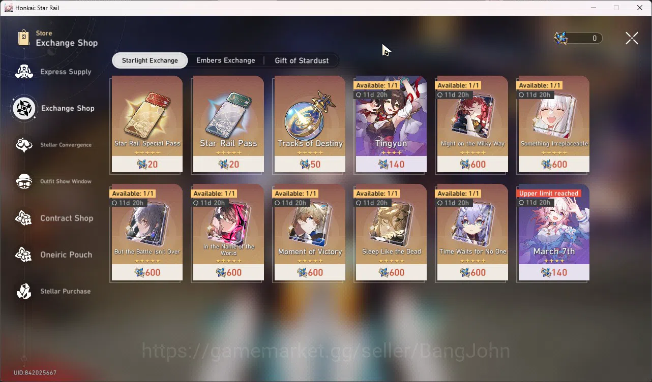 Honkai Star Rail Accounts ASIA | TL 46 | Starter | On ProgressThe Dahlia E1 image 11