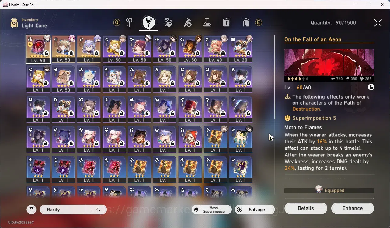 Honkai Star Rail Accounts ASIA | TL 46 | Starter | On ProgressThe Dahlia E1 image 8