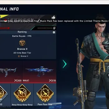 Blood Strike Accounts Collab Skin ASIA|2 Eternal Gun:M4A1-Blight's Embrace&Uzi-Star Chaser|1 Collab Gun [AOT]|3 Ultra & 3