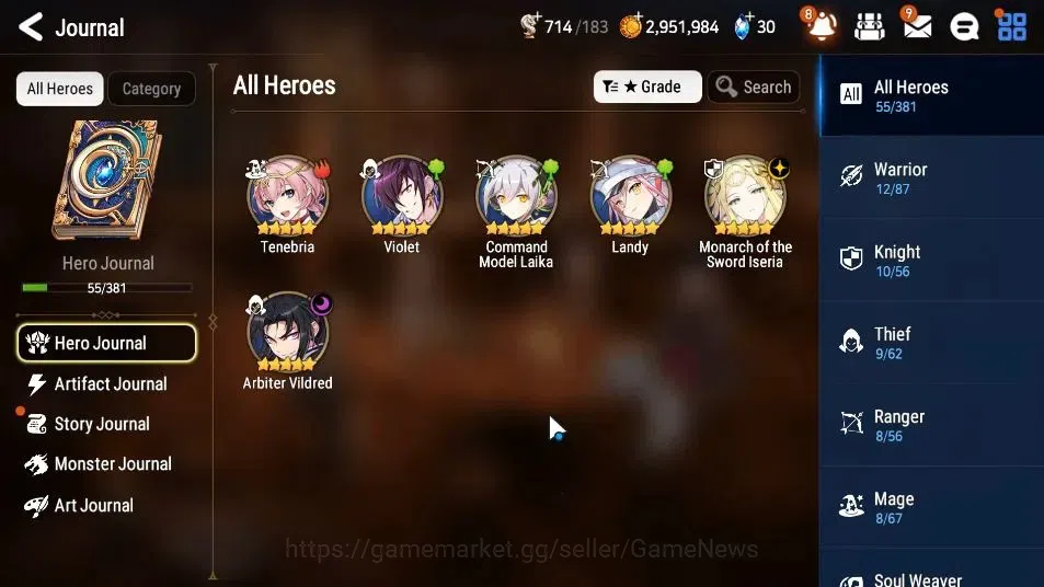 Epic Seven Accounts GLOBAL Unverif|New Era|2 ML(Monarch ot Sword Iseri image 6