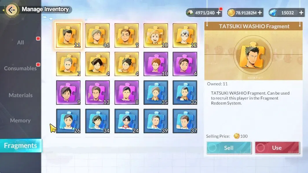 HAIKYU!! FLY HIGH Accounts SEA Lv60|15K DM|4SP [Toru,KurooR2,KEI,YU,Kenma,Hin image 9