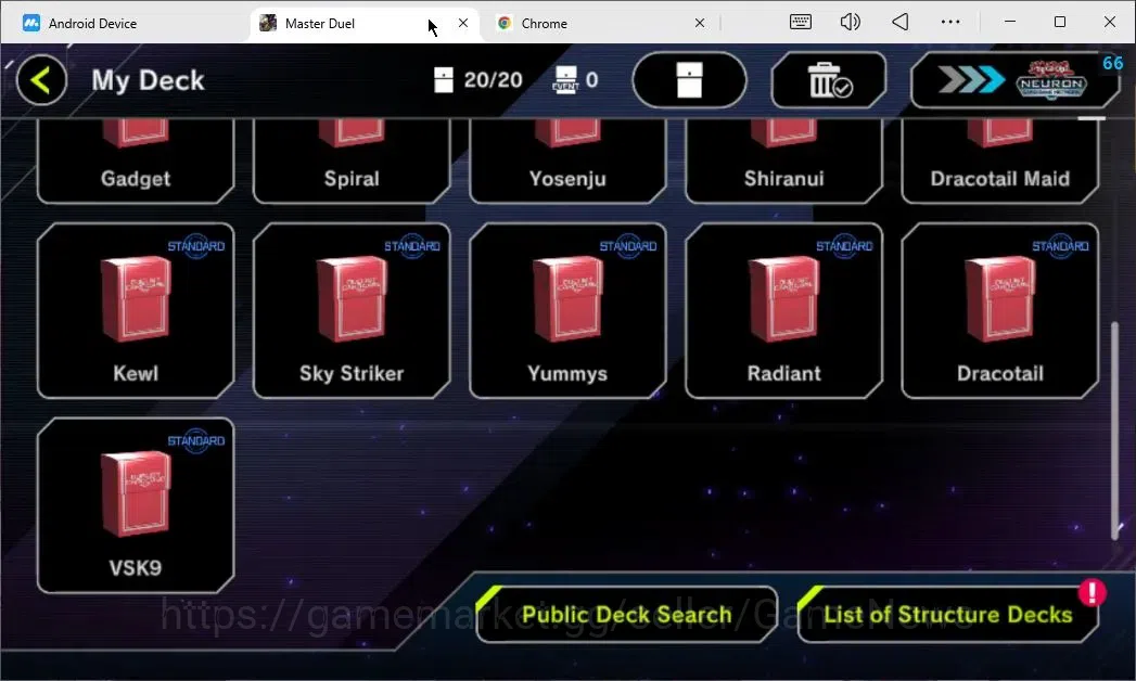Yu-Gi-Oh! Master Duel Accounts Lv 18|20 Deck|VSK9,Yummys,KEWL,Sky Striker,Time Lo image 3