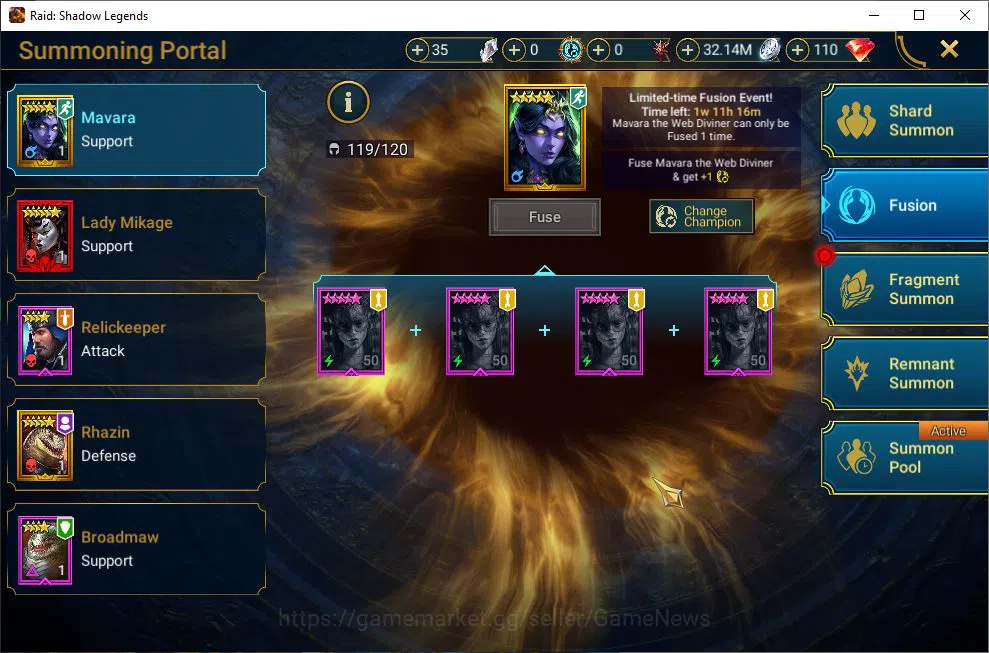 Raid: Shadow Legends Accounts Lv40 632K Power|22 Legendary(Alice,Ninja,Artax,Yum image 14