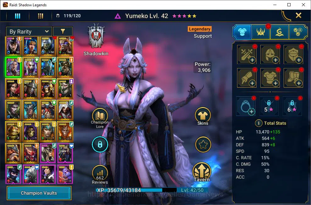 Raid: Shadow Legends Accounts Lv40 632K Power|22 Legendary(Alice,Ninja,Artax,Yum image 4