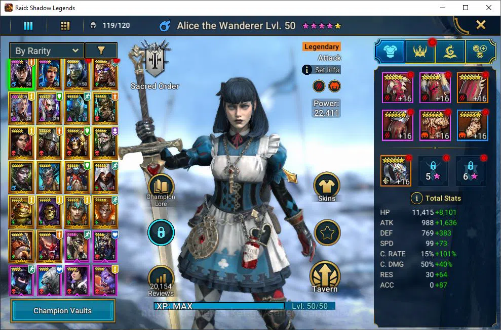Raid: Shadow Legends Accounts Lv40 632K Power|22 Legendary(Alice,Ninja,Artax,Yum image 6