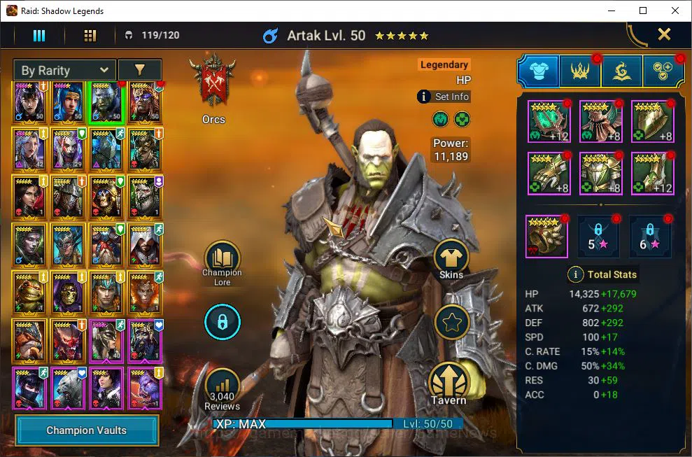 Raid: Shadow Legends Accounts Lv40 632K Power|22 Legendary(Alice,Ninja,Artax,Yum image 7