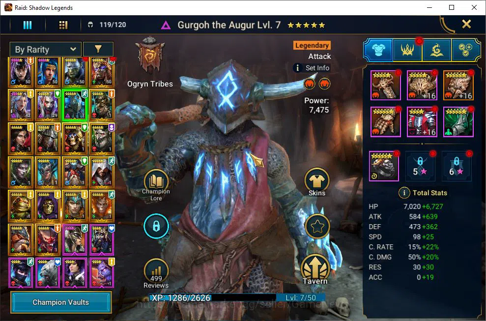 Raid: Shadow Legends Accounts Lv40 632K Power|22 Legendary(Alice,Ninja,Artax,Yum image 8