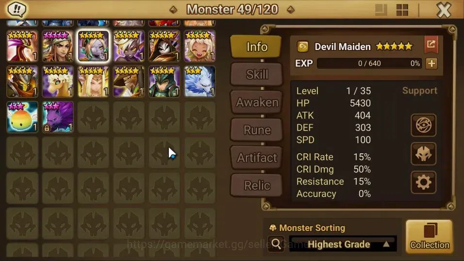 Summoners War: Sky Arena Accounts GLOBAL Lv89|2 LD[Ongyouki,Berghild]|25 Total NB5[O image 11