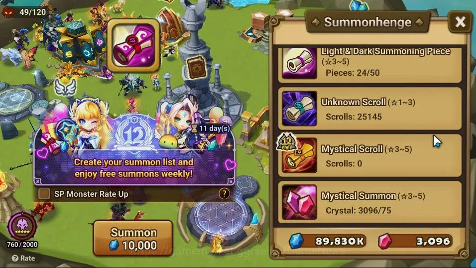 Summoners War: Sky Arena Accounts GLOBAL Lv89|2 LD[Ongyouki,Berghild]|25 Total NB5[O image 15