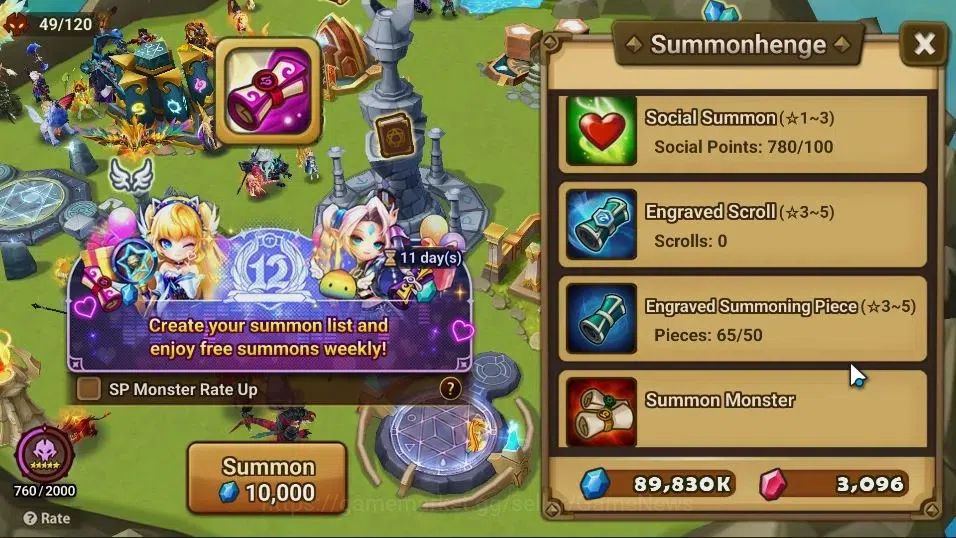 Summoners War: Sky Arena Accounts GLOBAL Lv89|2 LD[Ongyouki,Berghild]|25 Total NB5[O image 16