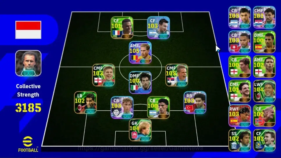 eFootball Accounts Legends & Iconic Players Android|Epic Dragan Stojkovic,Oliver Kahn,Ronaldinho Gaucho,Show Time Kevin De 1