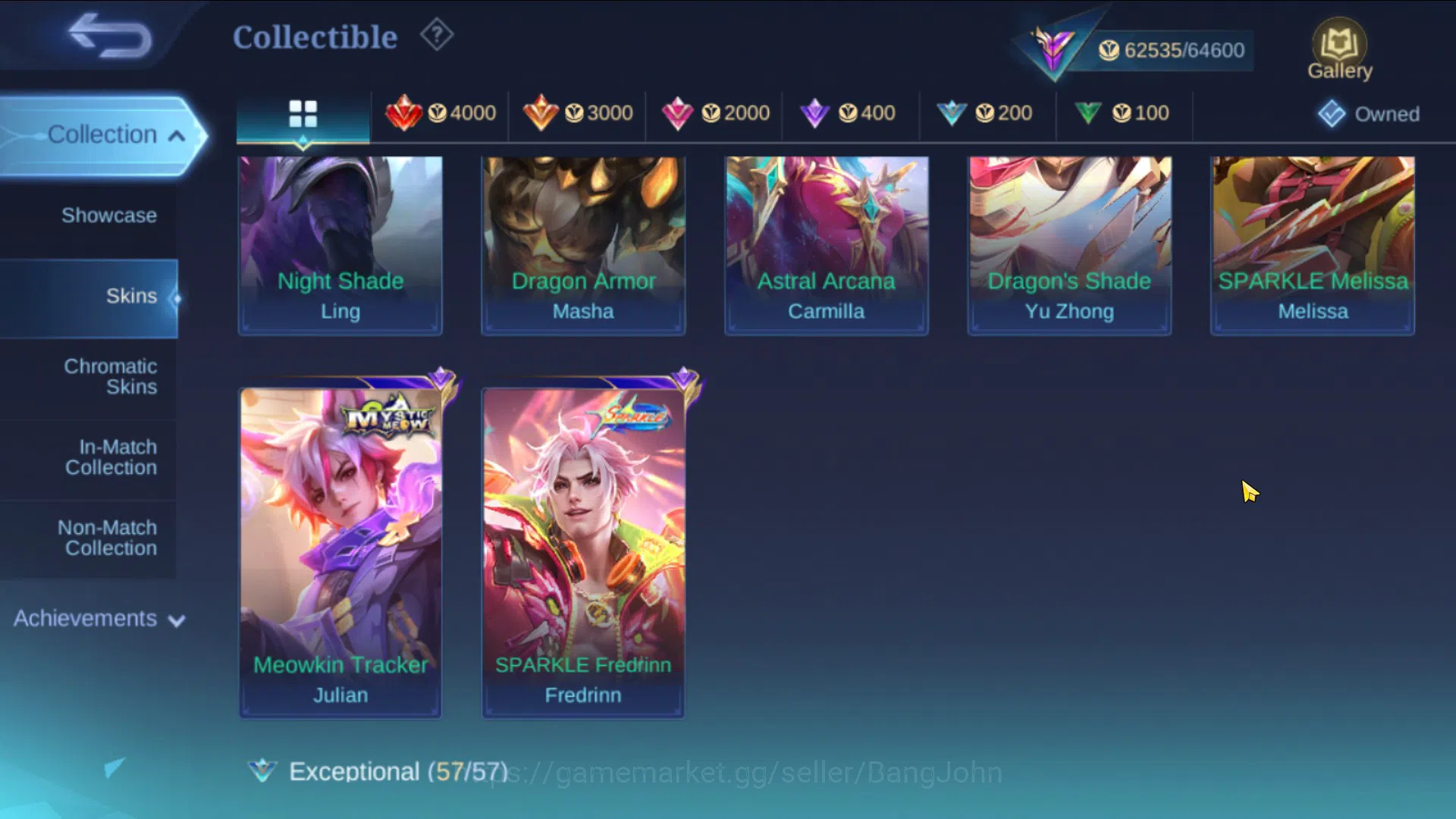 Mobile Legends: Bang Bang Accounts Hero 131|Skin 260|Prime Claude|Luckybox Roger Uran image 11