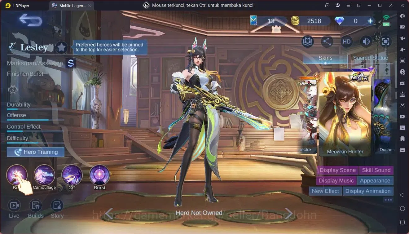 Mobile Legends: Bang Bang Accounts Global |Hero 52|Skin 93|Seasoned|Luckybox Karina|M image 16