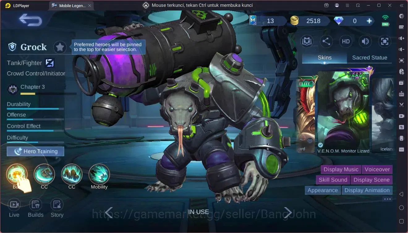 Mobile Legends: Bang Bang Accounts Global |Hero 52|Skin 93|Seasoned|Luckybox Karina|M image 19