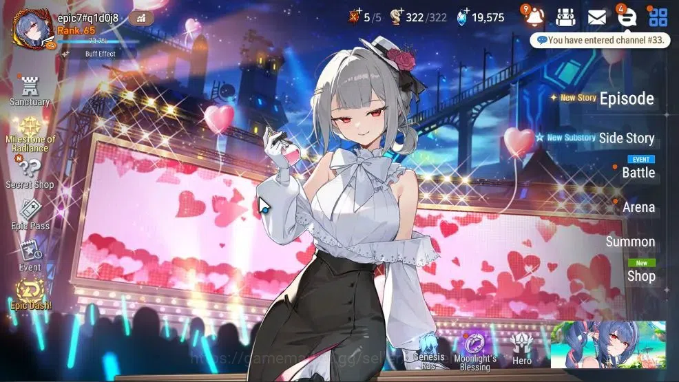 Epic Seven Accounts High-End GLOBAL UnVerif|11 ML(Rhiana&Lucie,Bellian,SC Taeyou.Etc)+PByBlis,Aby 1