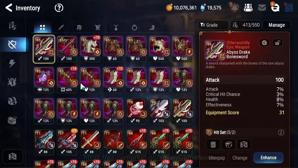 Epic Seven Accounts High-End GLOBAL UnVerif|11 ML(Rhiana&Lucie,Bellian,SC Taeyou.Etc)+PByBlis,Aby 19