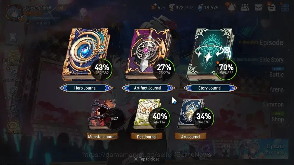 Epic Seven Accounts High-End GLOBAL UnVerif|11 ML(Rhiana&Lucie,Bellian,SC Taeyou.Etc)+PByBlis,Aby 3