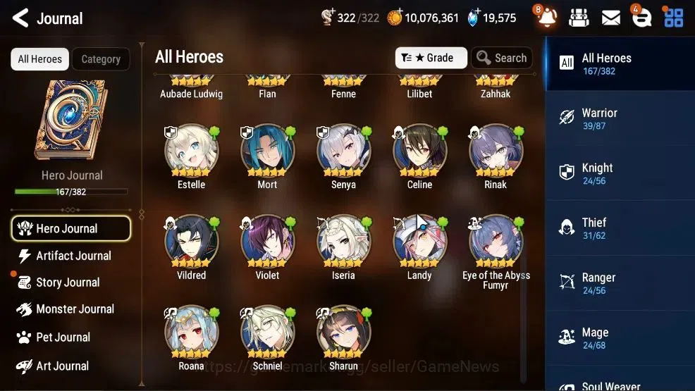 Epic Seven Accounts High-End GLOBAL UnVerif|11 ML(Rhiana&Lucie,Bellian,SC Taeyou.Etc)+PByBlis,Aby 9