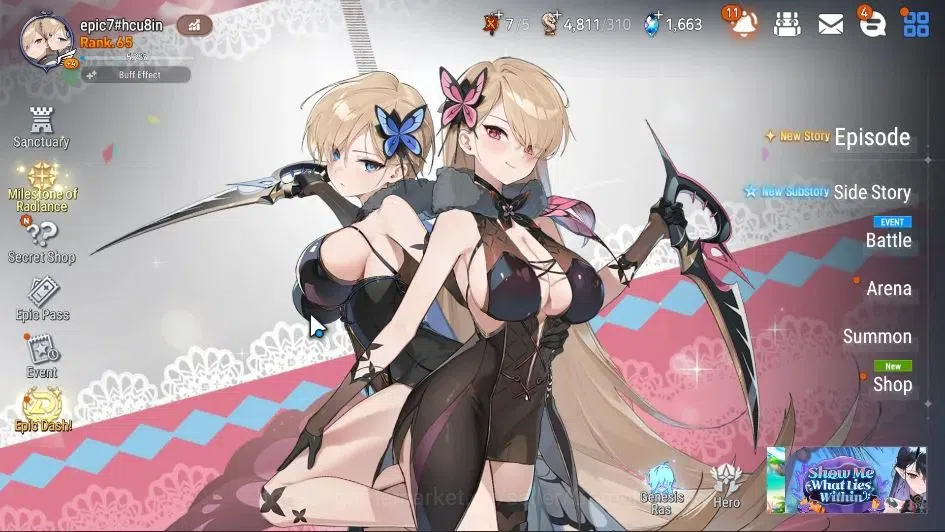 Epic Seven Accounts High-End Global UnVerif|9 ML(Rhiana&Luc,RuleLight,Ab Vildred,Etc)+Ab Fumyr,Estele,Rinak,etc|AUTO WB|TOP 1