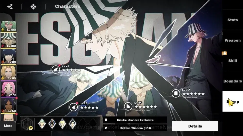 BLEACH: Soul Resonance Accounts NuverseSEA|LV 71|10 SSR 18