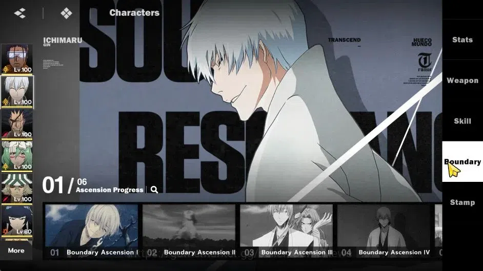BLEACH: Soul Resonance Accounts NuverseSEA|LV 71|10 SSR 8