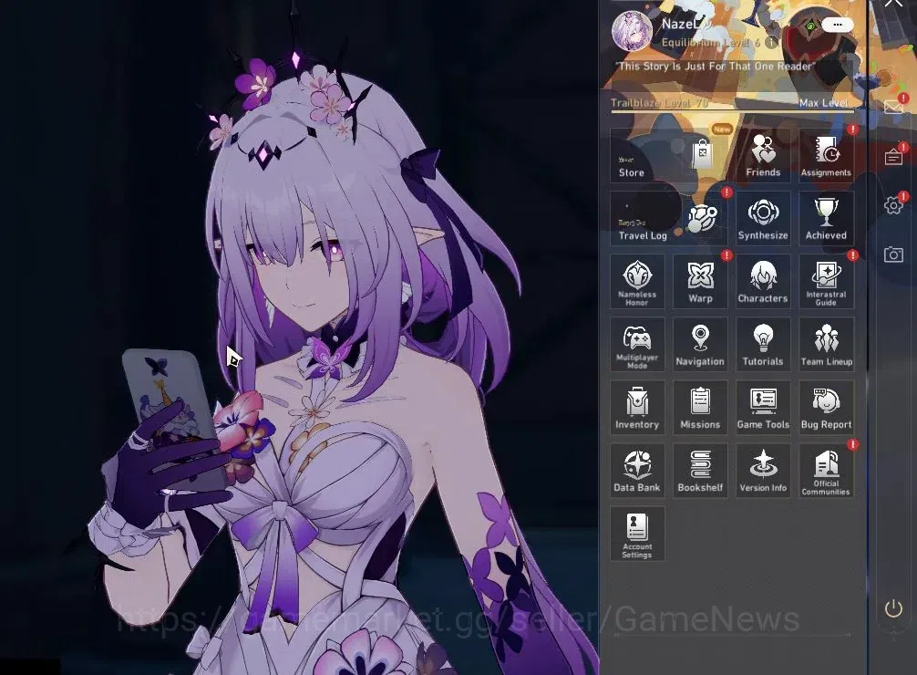 Honkai Star Rail Accounts Asia|TL 70|Firefly PremTeam|17 Limited|(Evernight, image 1