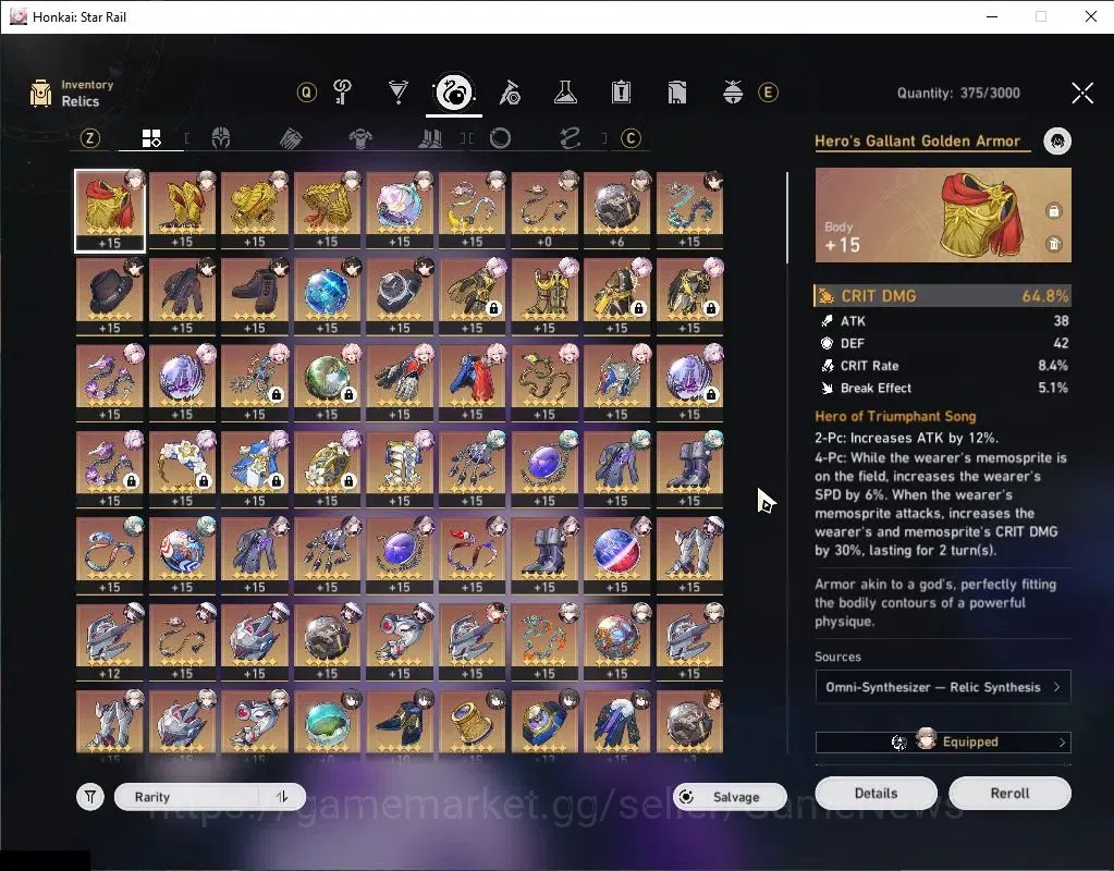 Honkai Star Rail Accounts Asia|TL 70|Firefly PremTeam|17 Limited|(Evernight, image 7