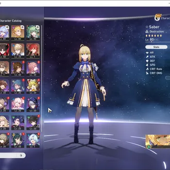 Honkai Star Rail Accounts Others Asia|TL 60|Saber Prem Team|5 Limited| (Saber,Gilgamesh)+Sign Robin Summer,Huohuo,Rin