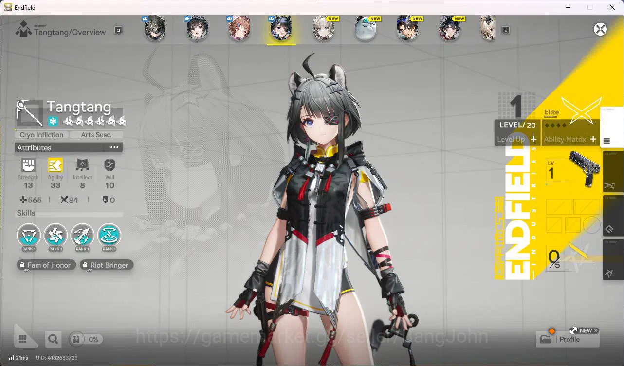 Arknights: Endfield Accounts ASIA | starter tangtang, Wp 6s 1 for sign n detail check SS AKE160B 2
