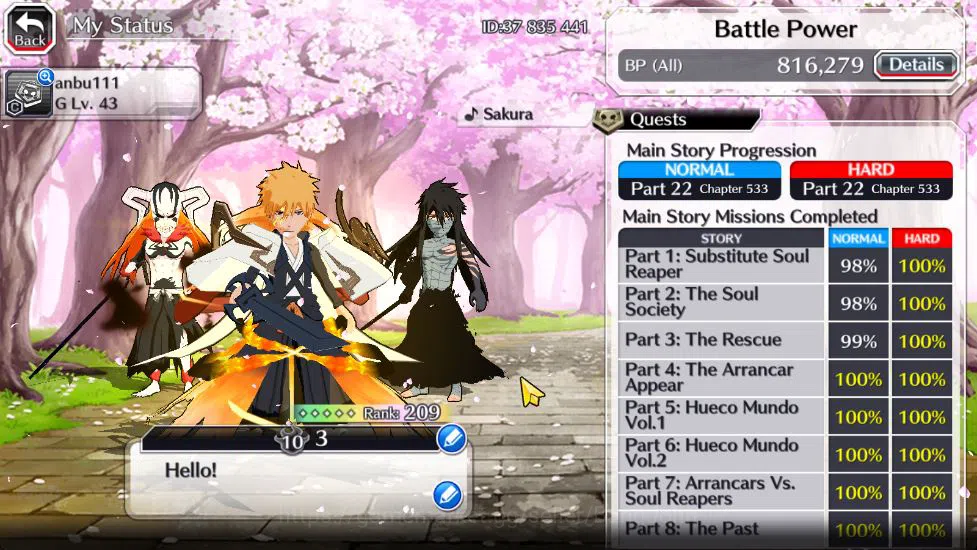 Bleach: Brave Souls Accounts [Global] 53K Orbs|Gisele,Candice TYBW26,Ichigo 10t image 19