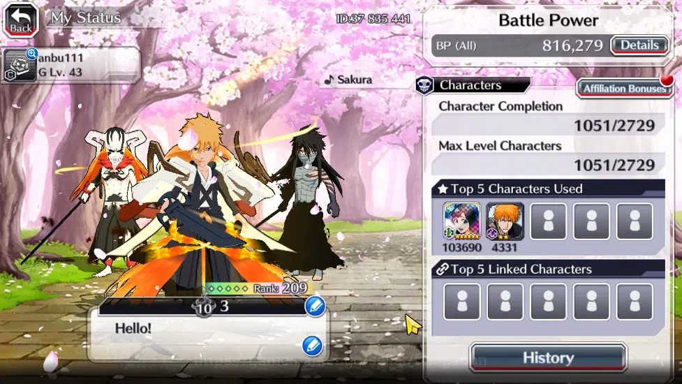 Bleach: Brave Souls Accounts [Global] 53K Orbs|Gisele,Candice TYBW26,Ichigo 10t image 20
