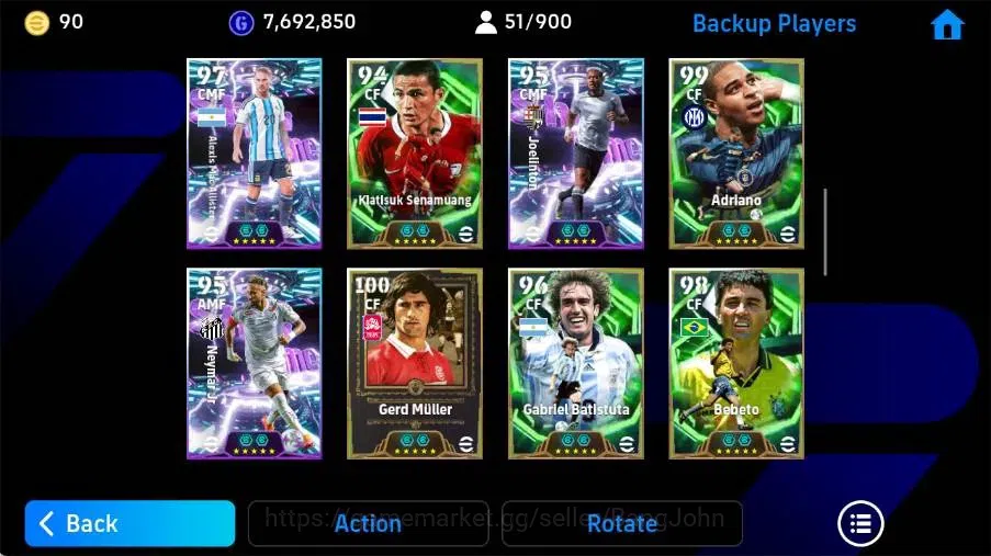 eFootball Accounts Mobile|PW 3258|Eden Hazard BigT,Lionel Messi BigT' image 6