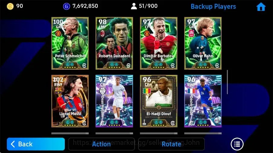 eFootball Accounts Mobile|PW 3258|Eden Hazard BigT,Lionel Messi BigT' image 7