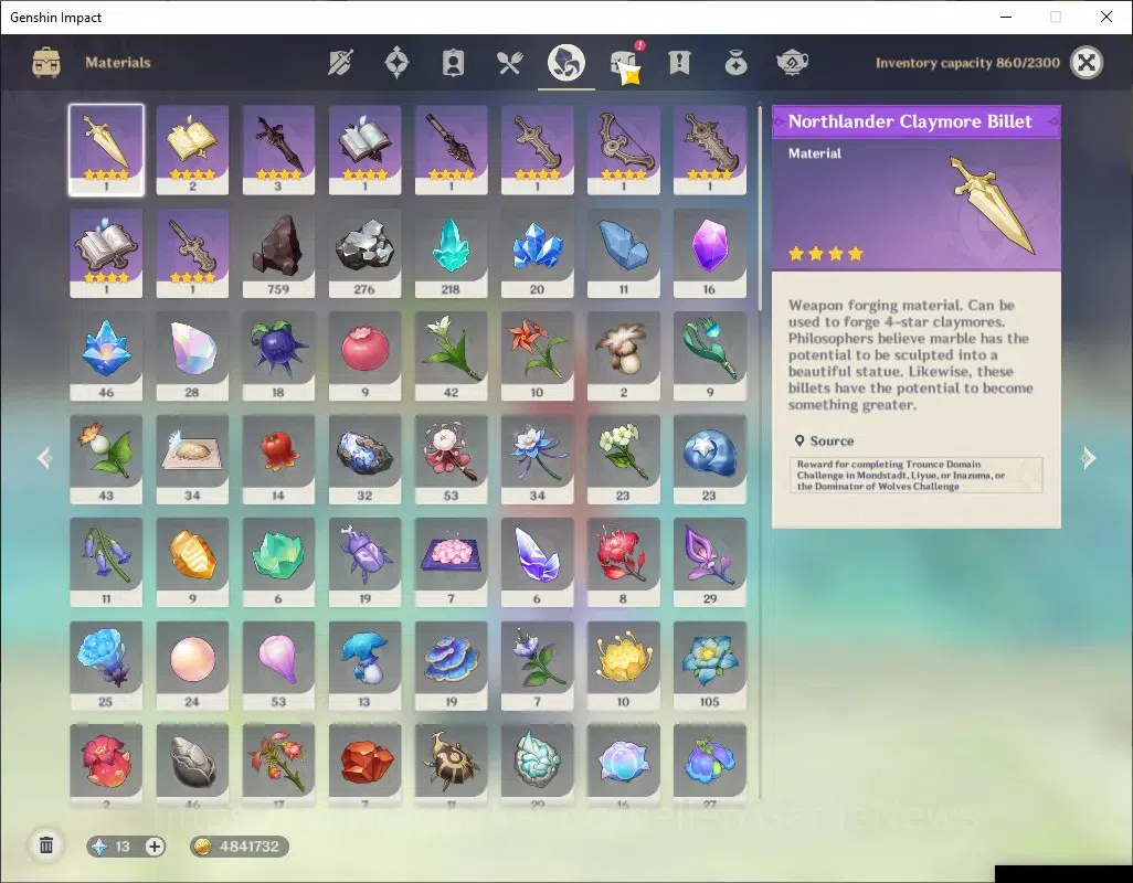 Genshin Impact Accounts ASIA|AR 56|Rate On|12 Limit+ 4 (*5Wep)|[NilouC1+Sk image 10
