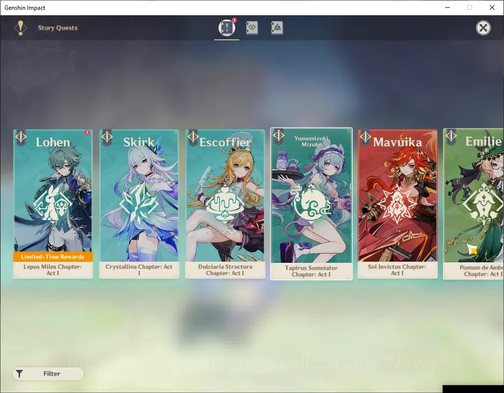 Genshin Impact Accounts ASIA|AR 56|Rate On|12 Limit+ 4 (*5Wep)|[NilouC1+Sk image 18
