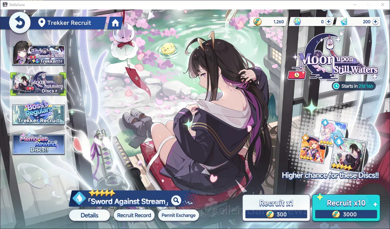 Stella Sora Accounts GLOBAL | Fresh Starter Chitose + Nazuna | 1260 Gold Disc + 10 Sprout Ticket | Log Yostar | Check SS 3
