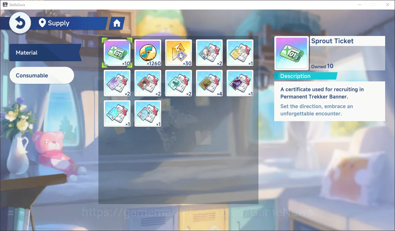 Stella Sora Accounts GLOBAL | Fresh Starter Chitose + Nazuna | 1260 Gold Disc + 10 Sprout Ticket | Log Yostar | Check SS 4
