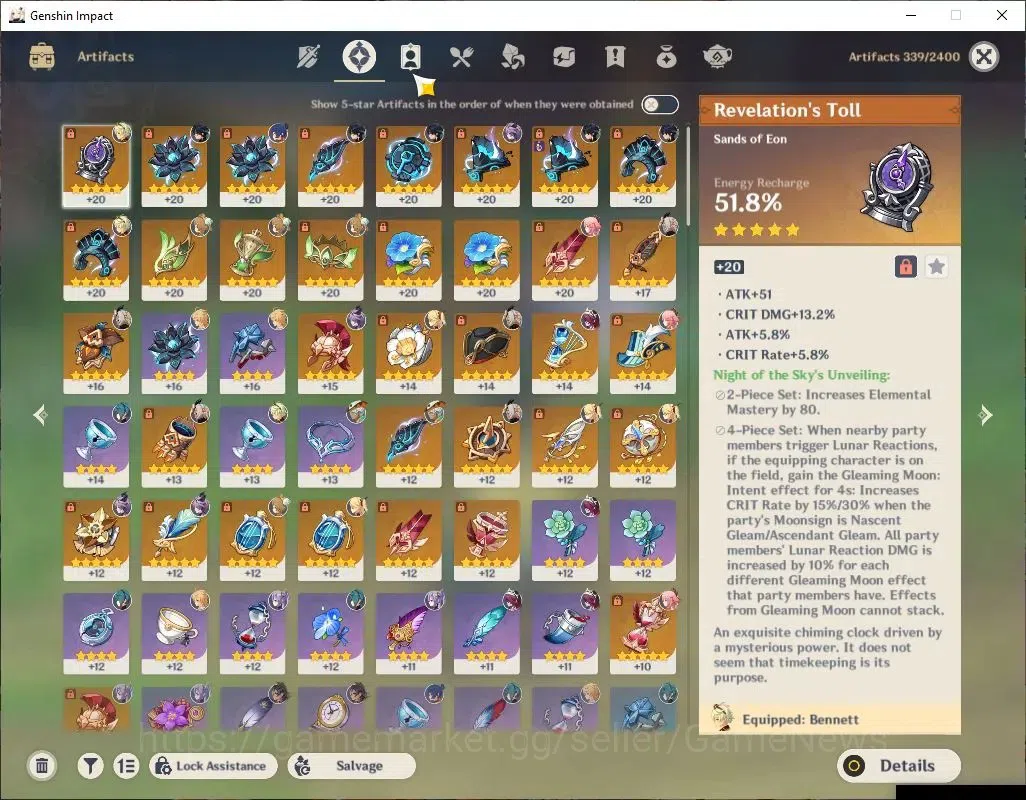 Genshin Impact Accounts ASIA|AR 55|4 Limited+1(*5Weapon)|Zibai,Durin,Kinic image 6