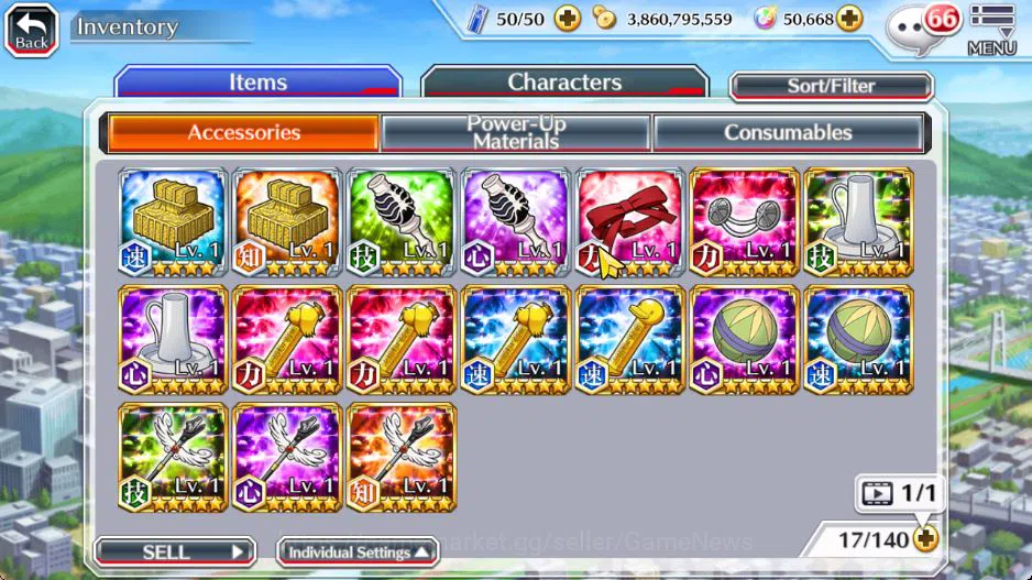 Bleach: Brave Souls Accounts Mid-Tier [GBL]50K Orb|10th Anniv(Rukia,Ichigo),Soul 6