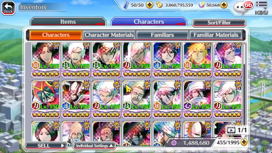 Bleach: Brave Souls Accounts Mid-Tier [GBL]50K Orb|10th Anniv(Rukia,Ichigo),Soul 8